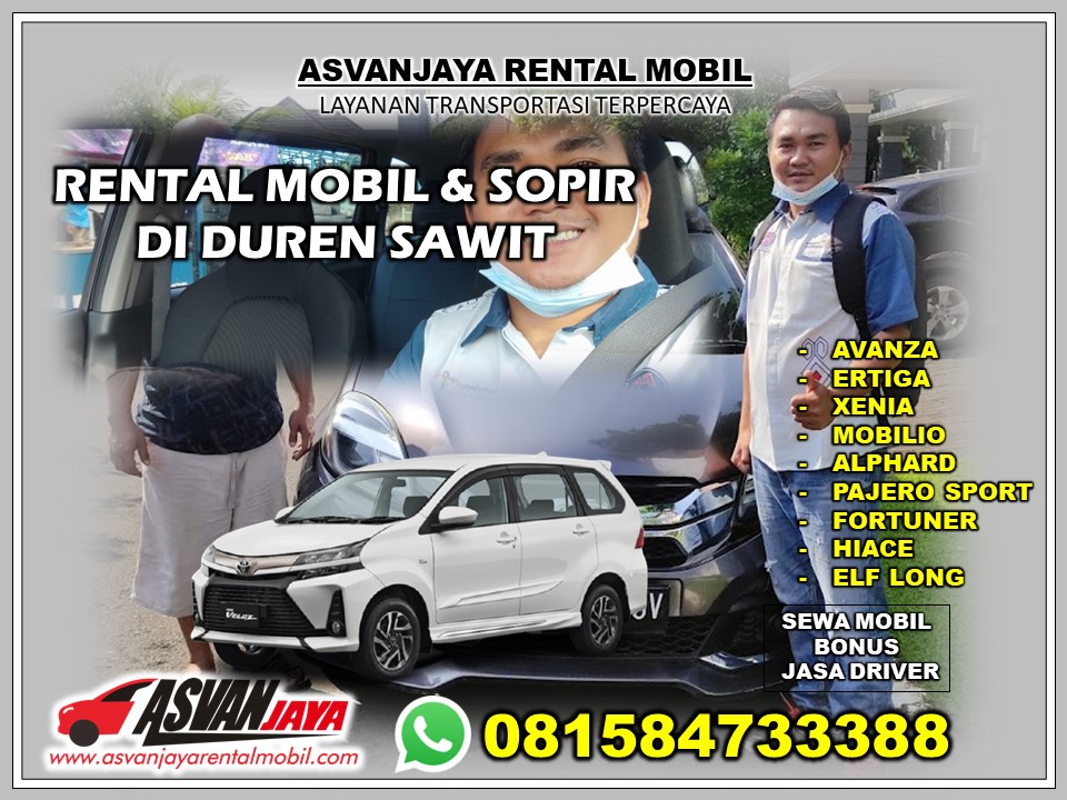 Rental Mobil dan Sopir di Duren Sawit